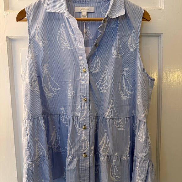 Lilly Pulitzer Breah Sleeveless Top NWT - Picture 2 of 5
